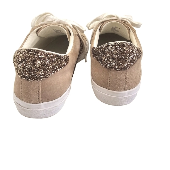 MADEWELL Sidewalk Low-Top Skate Glitter & Suede Sneakers Size W's 8, M's 6.5 - Picture 9 of 13